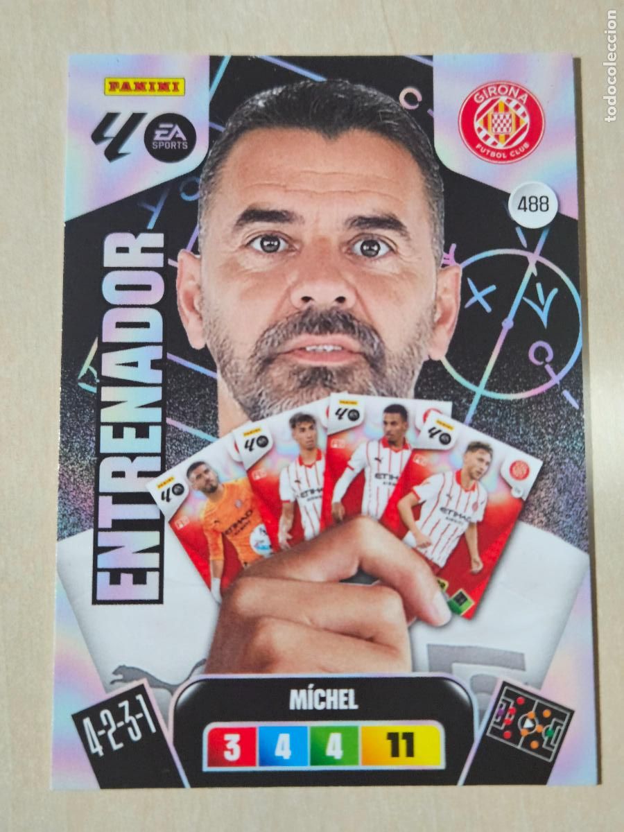 Cromos de Futebol: FICHA N&ordm; 488 MICHEL - ADRENALYN 25 26 - PANINI 2025 - 26 - CROMO - ENTRENADOR