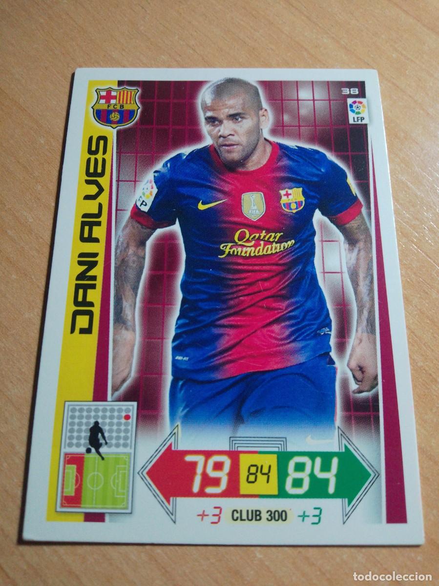 Fu&szlig;ball-Sticker: 38 DANI ALVES BARCELONA 12 13 ADRENALYN XL 2012 2013