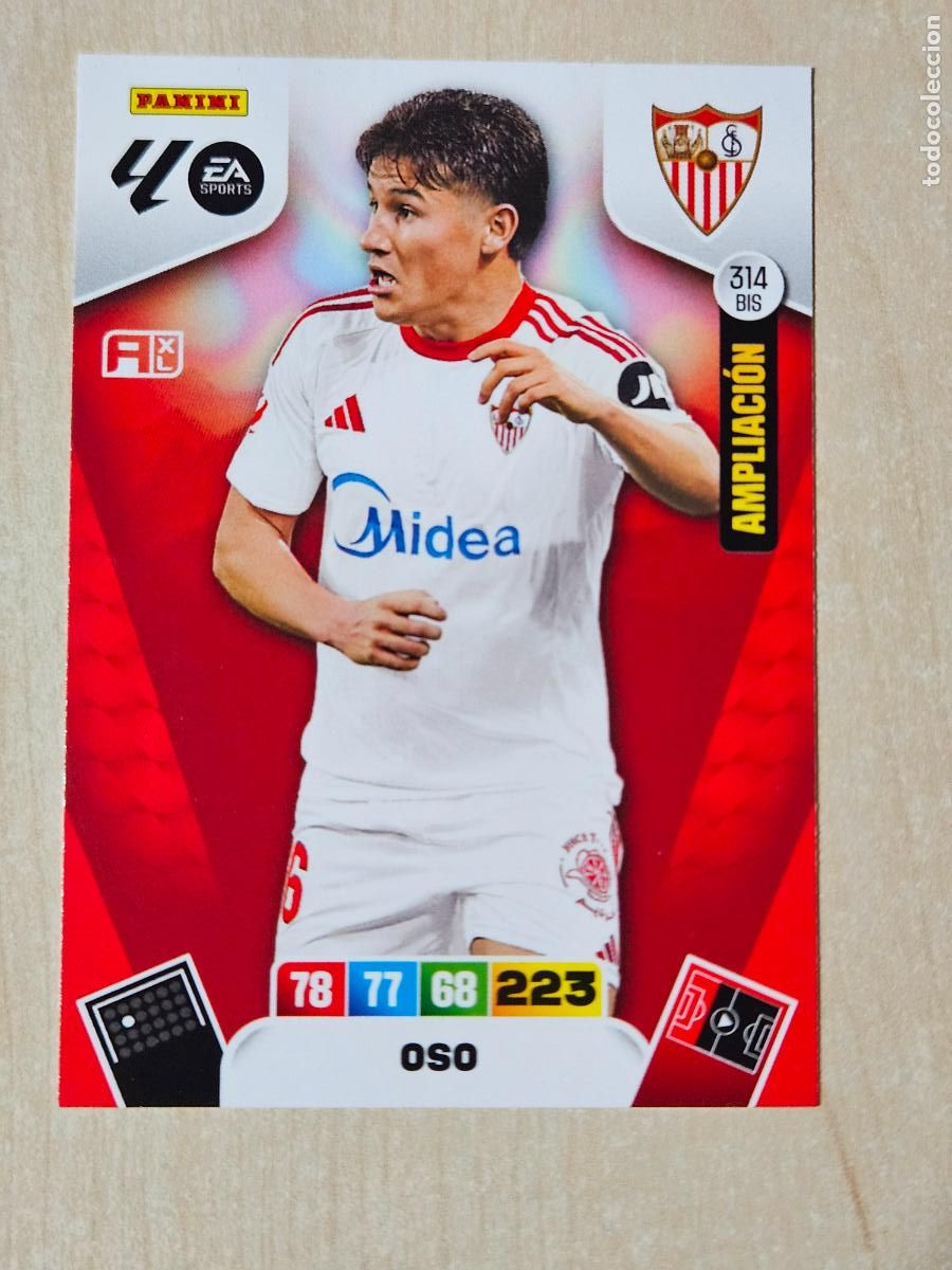 Cromos de Futebol: FICHA N&ordm; BIS 314 OSO - ADRENALYN 25 26 - PANINI 2025 - 26 - CROMO - AMPLIACION