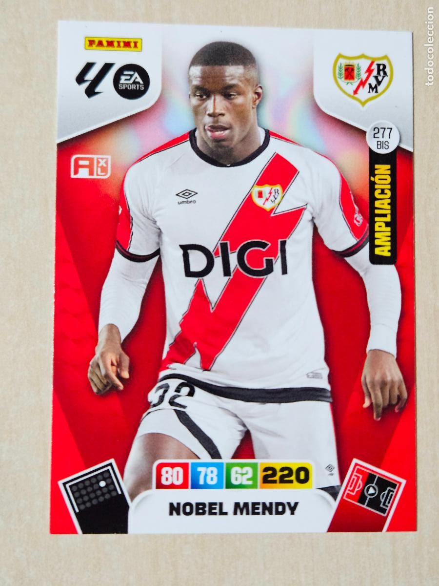 Cromos de f&uacute;tbol: FICHA N&ordm; BIS 277 NOBEL MENDY - ADRENALYN 25 26 - PANINI 2025 - 26 - CROMO - AMPLIACION