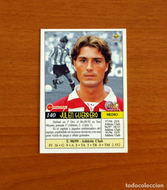 Cromos de f&uacute;tbol: Athletic de Bilbao - N&ordm; 140, Julen Guerrero, corregido - Mundicromo Fichas 1999-2000