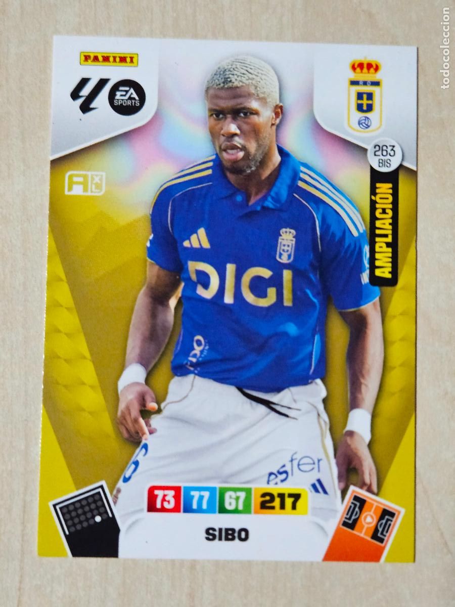 Cromos de f&uacute;tbol: FICHA N&ordm; BIS 263 SIBO - ADRENALYN 25 26 - PANINI 2025 - 26 - CROMO - AMPLIACION
