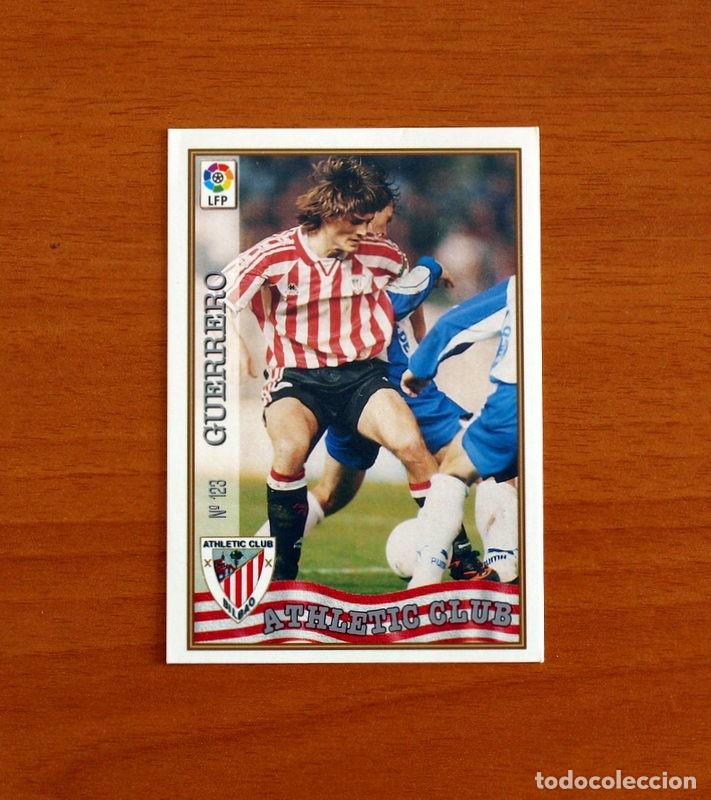 Cromos de f&uacute;tbol: Athletic de Bilbao - N&ordm; 123 Julen Guerrero - Mundicromo ficha de la Liga 1997-1998, 97-98