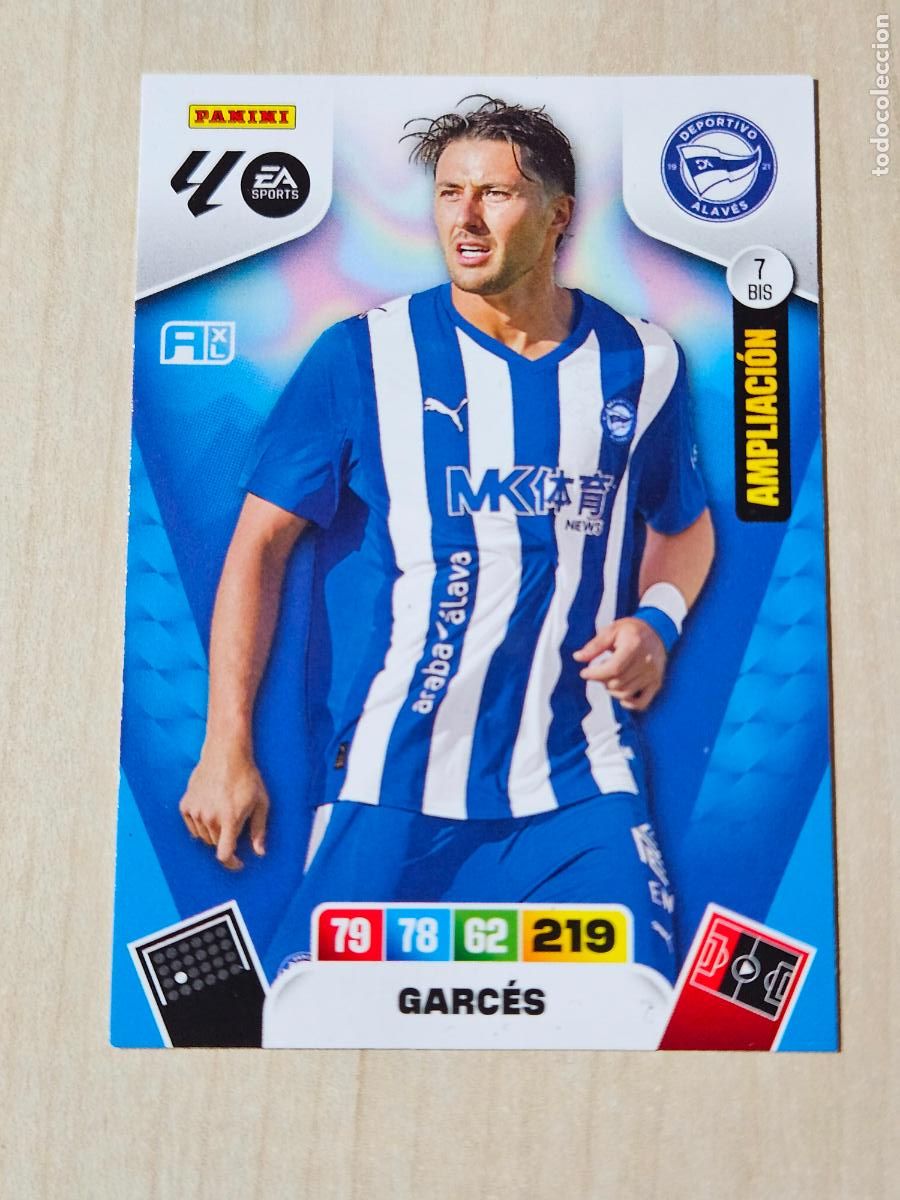 Cromos de f&uacute;tbol: FICHA N&ordm; BIS 7 GARCES - ADRENALYN 25 26 - PANINI 2025 - 26 - CROMO - AMPLIACION