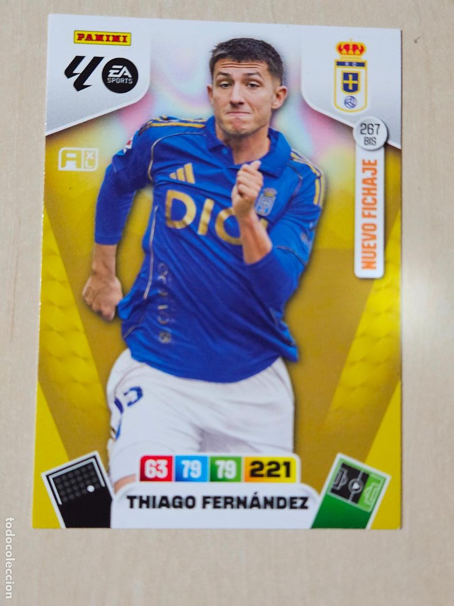 Cromos de f&uacute;tbol: FICHA N&ordm; BIS 267 THIAGO FERNANDEZ - ADRENALYN 25 26 - PANINI 2025 - 26 - CROMO - NUEVO FICHAJE