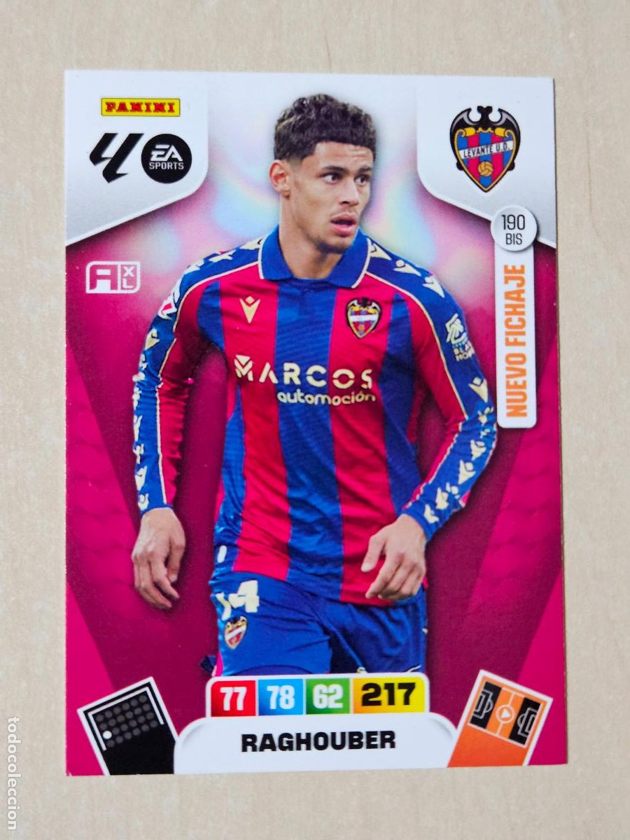 Cromos de f&uacute;tbol: FICHA N&ordm; BIS 190 RAGHOUBER - ADRENALYN 25 26 - PANINI 2025 - 26 - CROMO - NUEVO FICHAJE
