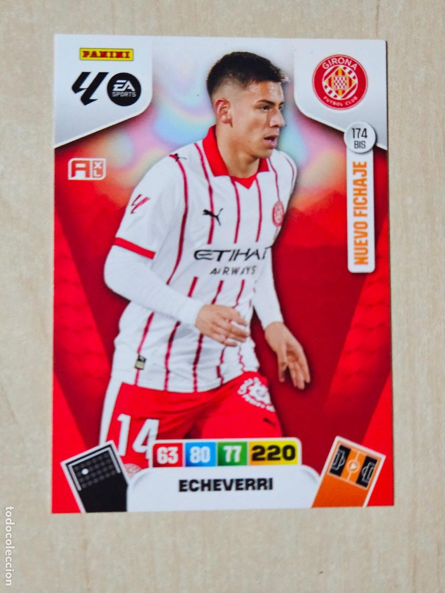 Cromos de f&uacute;tbol: FICHA N&ordm; BIS 174 ECHEVERRI - ADRENALYN 25 26 - PANINI 2025 - 26 - CROMO - NUEVO FICHAJE