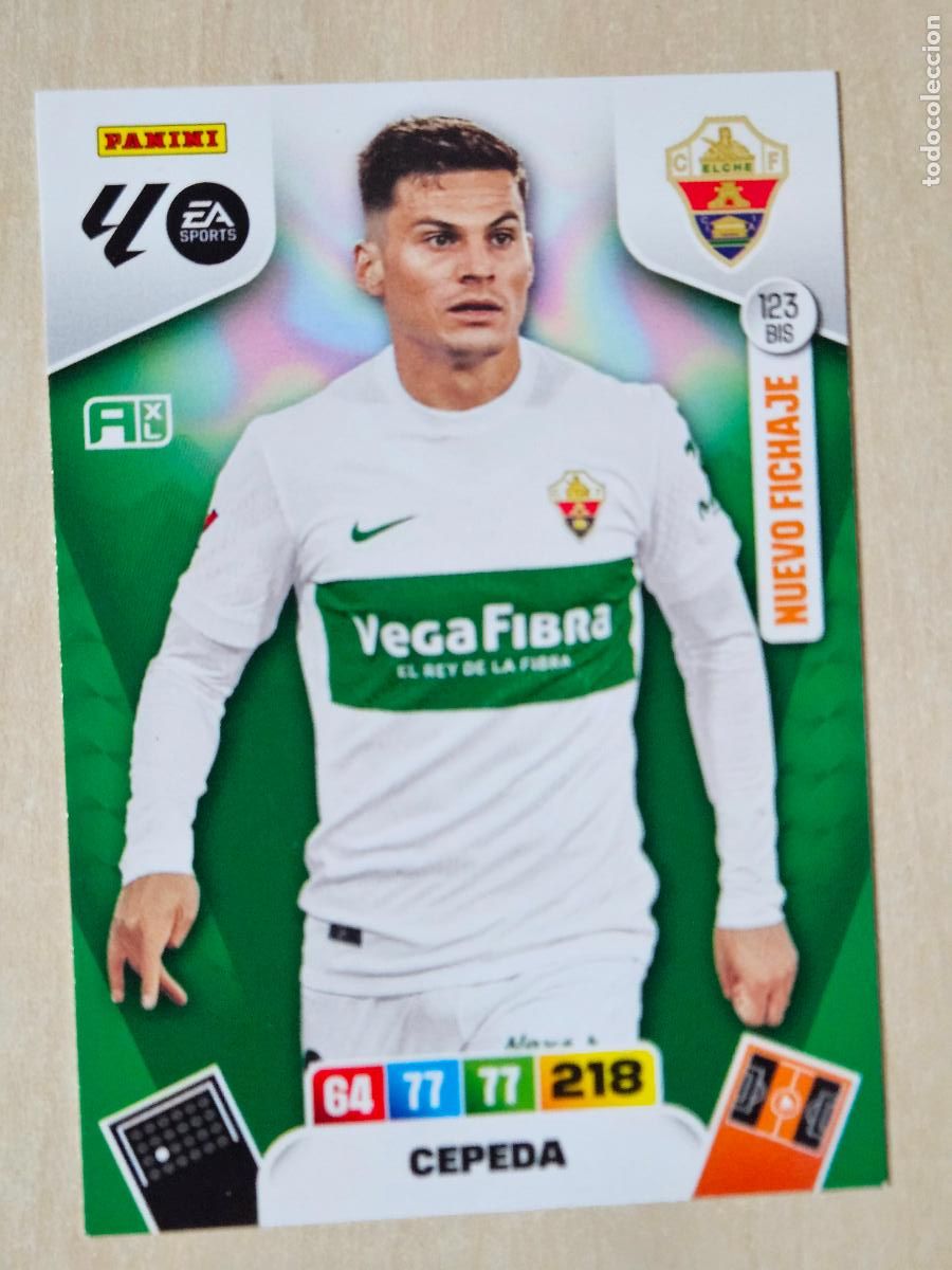 Cromos de f&uacute;tbol: FICHA N&ordm; BIS 123 CEPEDA - ADRENALYN 25 26 - PANINI 2025 - 26 - CROMO - NUEVO FICHAJE