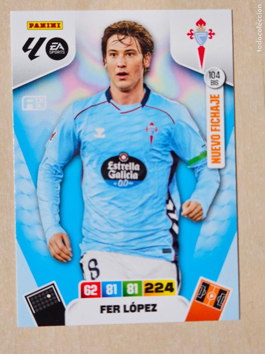 Fu&szlig;ball-Sticker: FICHA N&ordm; BIS 104 FER LOPEZ - ADRENALYN 25 26 - PANINI 2025 - 26 - CROMO - NUEVO FICHAJE
