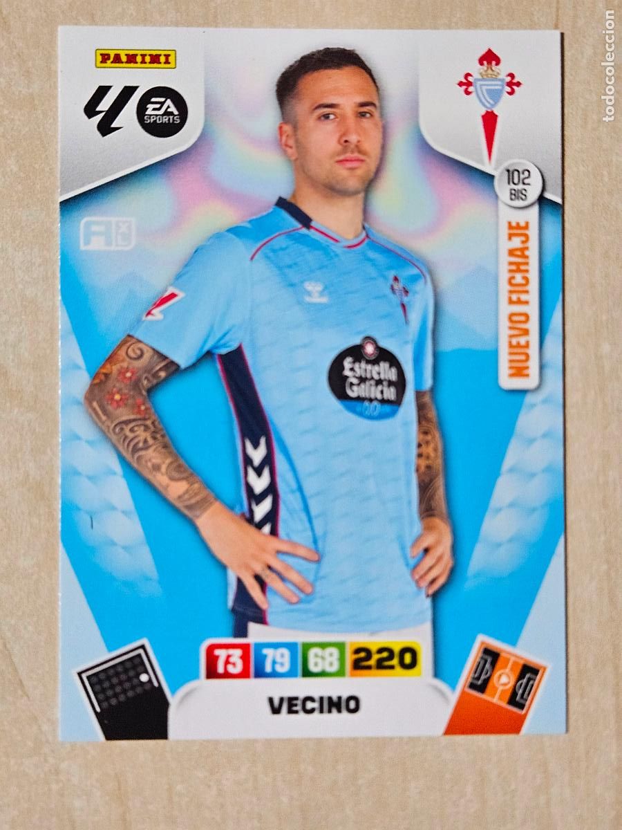 Fu&szlig;ball-Sticker: FICHA N&ordm; BIS 102 VECINO - ADRENALYN 25 26 - PANINI 2025 - 26 - CROMO - NUEVO FICHAJE