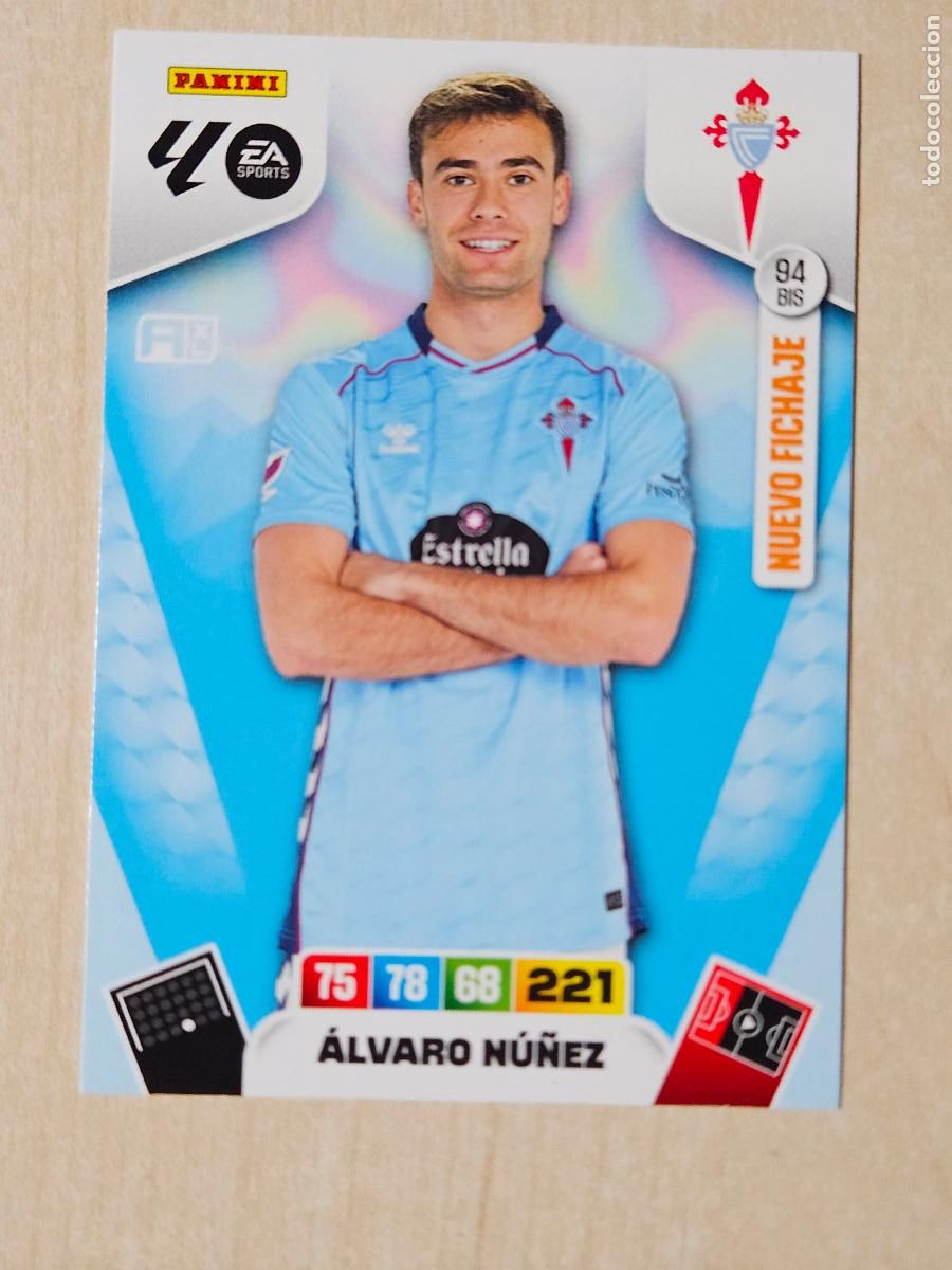 Fu&szlig;ball-Sticker: FICHA N&ordm; BIS 94 ALVARO NU&Ntilde;EZ - ADRENALYN 25 26 - PANINI 2025 - 26 - CROMO - NUEVO FICHAJE