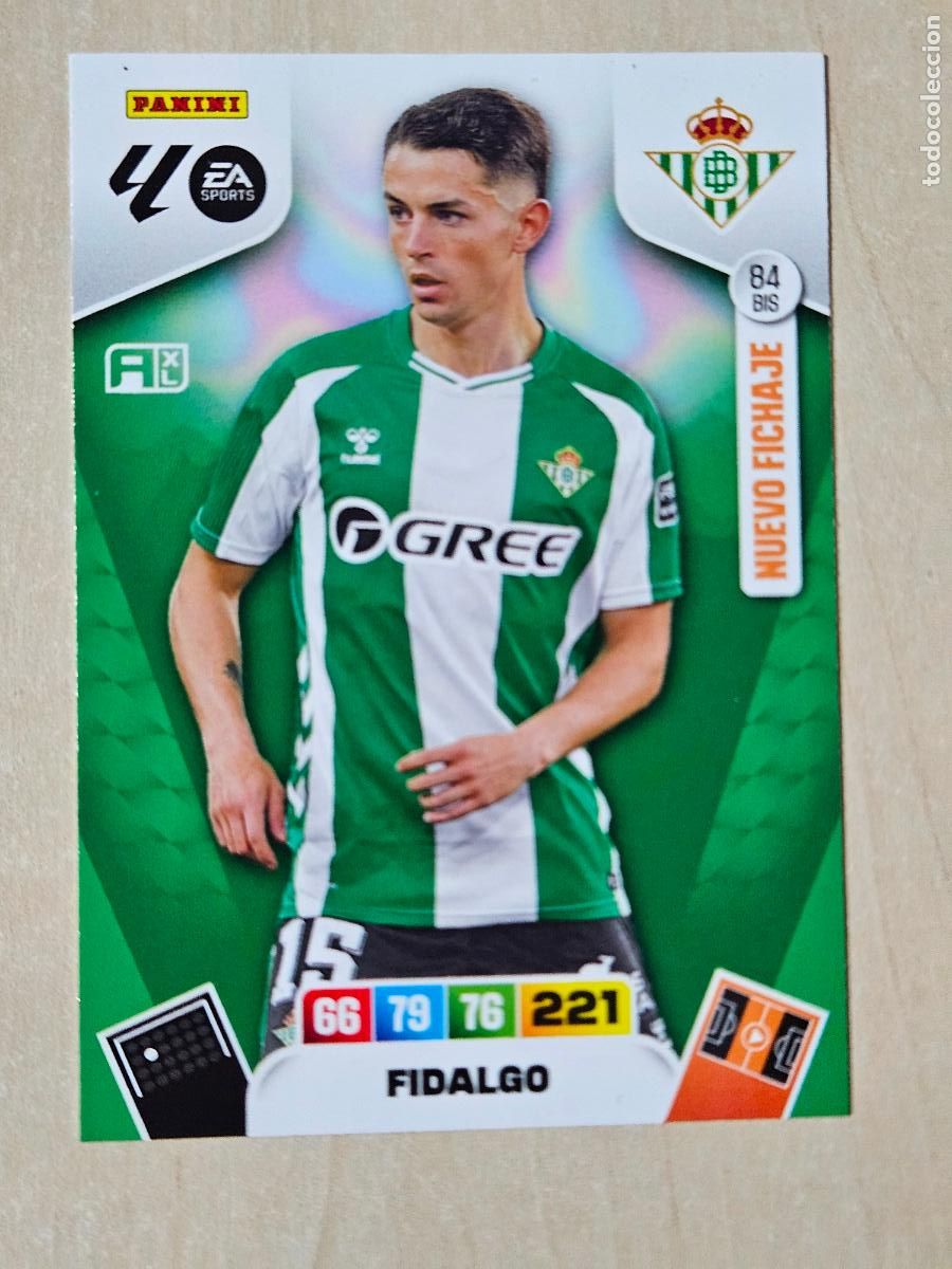 Fu&szlig;ball-Sticker: FICHA N&ordm; BIS 84 FIDALGO - ADRENALYN 25 26 - PANINI 2025 - 26 - CROMO - NUEVO FICHAJE