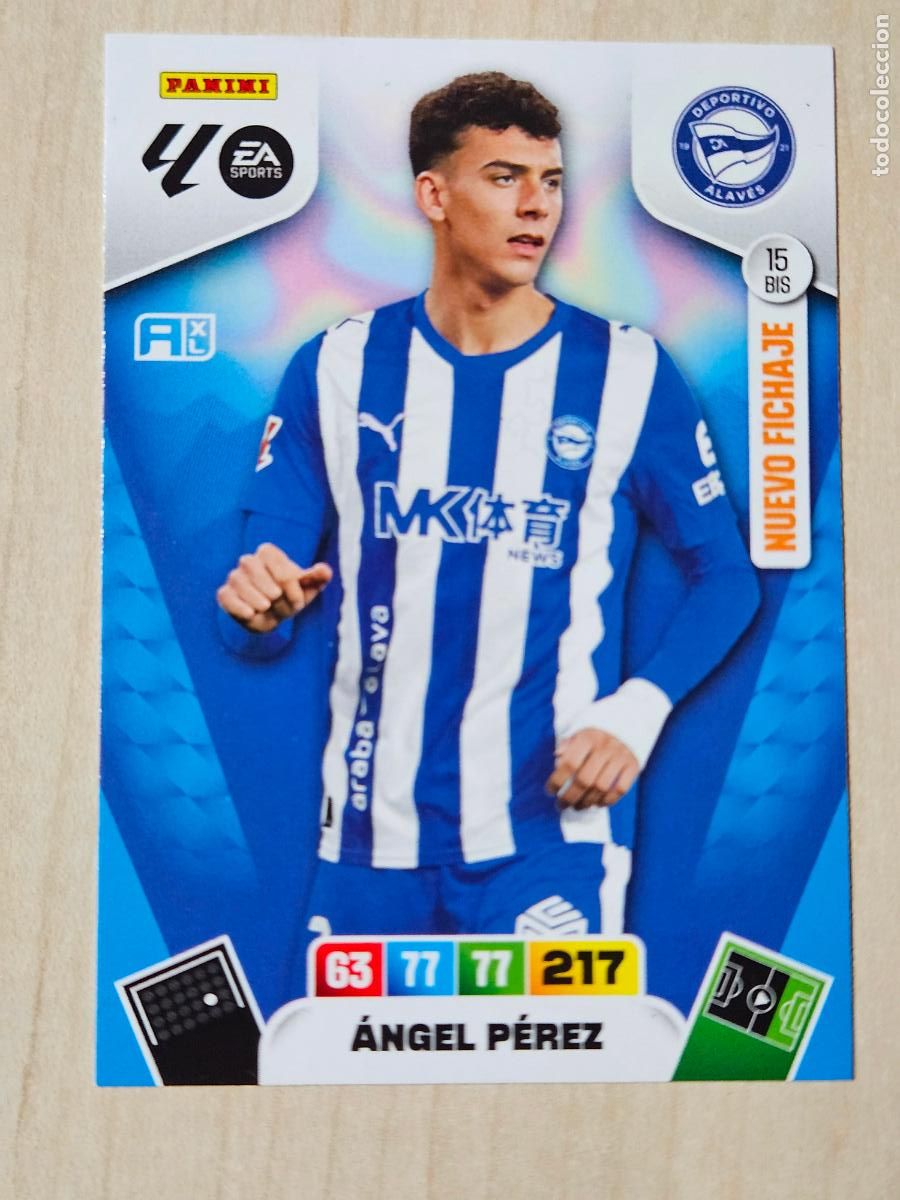 Fu&szlig;ball-Sticker: FICHA N&ordm; BIS 15 ANGEL PEREZ - ADRENALYN 25 26 - PANINI 2025 - 26 - CROMO - NUEVO FICHAJE