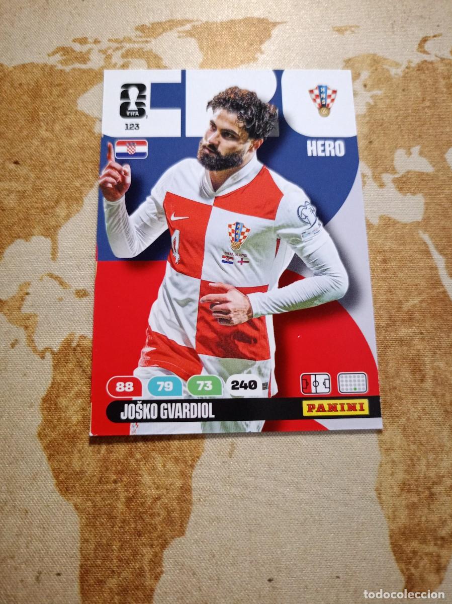 Cromos de f&uacute;tbol: Croacia 123 JOSKO GVARDIOL Adrenalyn WORLD cup 2026