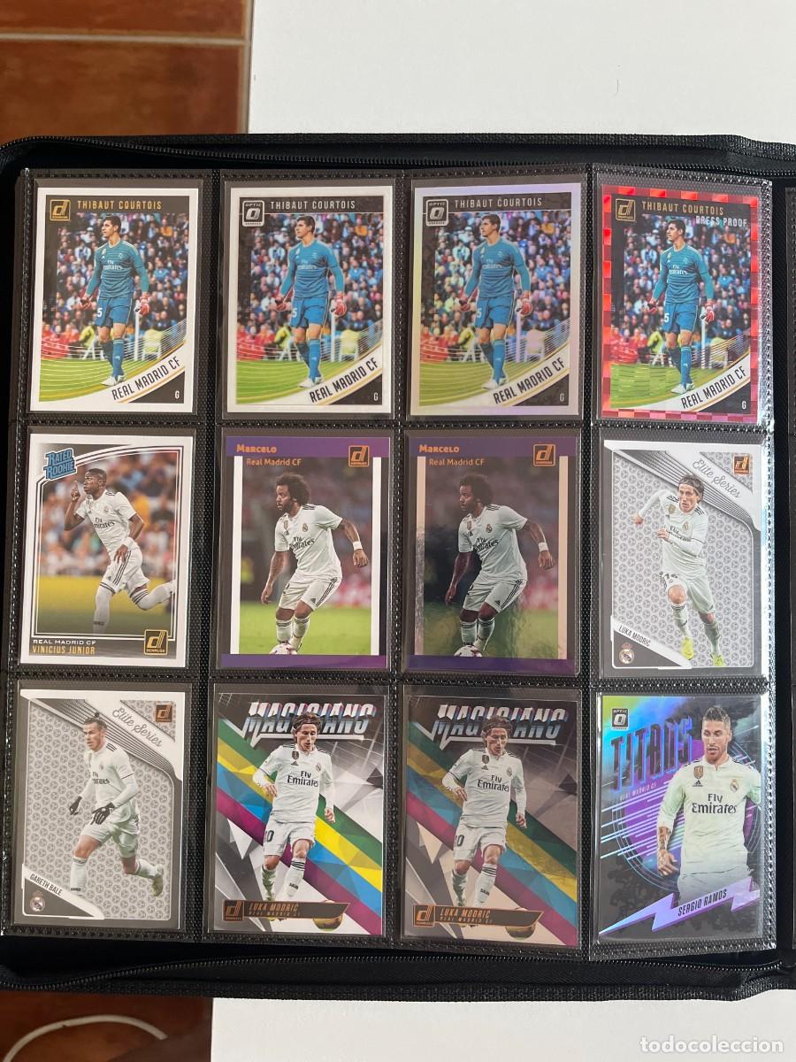 LOTE 43 CARTAS REAL MADRID 2018-19 PANINI DONRUSS – VINICIUS ROOKIE, RAMOS /100 + OPTIC HOLO Y PARAL