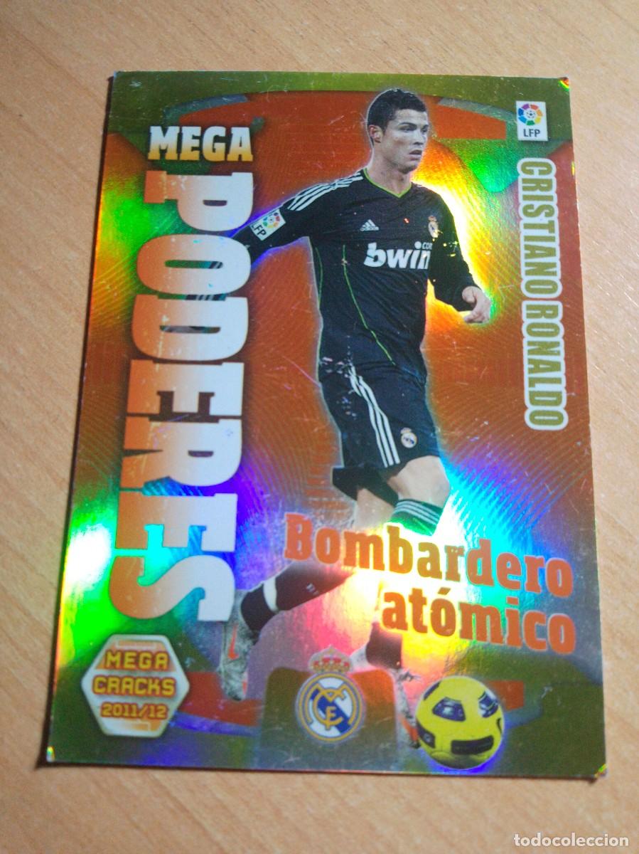 Cromos de f&uacute;tbol: 375 CRISTIANO RONALDO MEGA PODERES REAL MADRID 11 12 MGK 2011 2012 MEGACRACKS