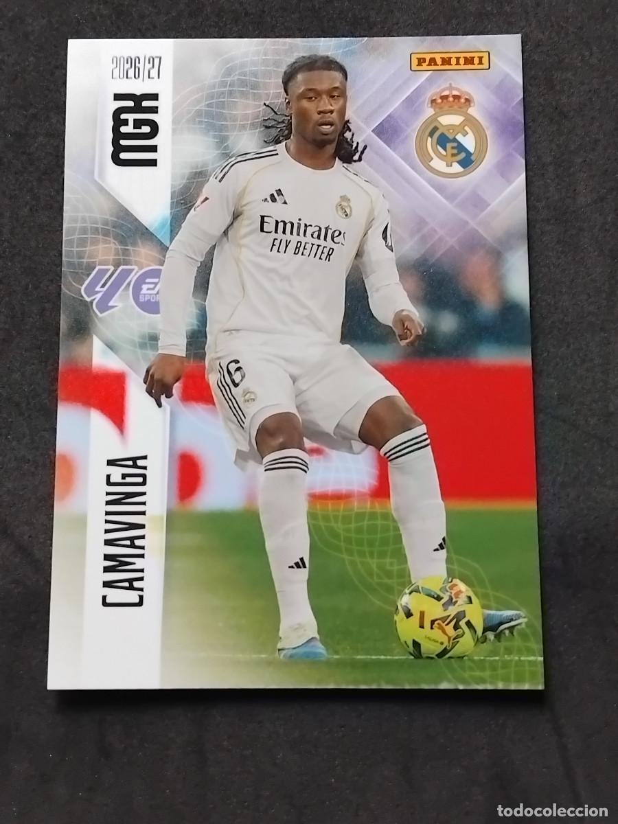 Cromos de f&uacute;tbol: CAMAVINGA 227 - REAL MADRID - LALIGA PANINI MGK MEGACRACKS 2026-27 2026 2027 Mega cracks