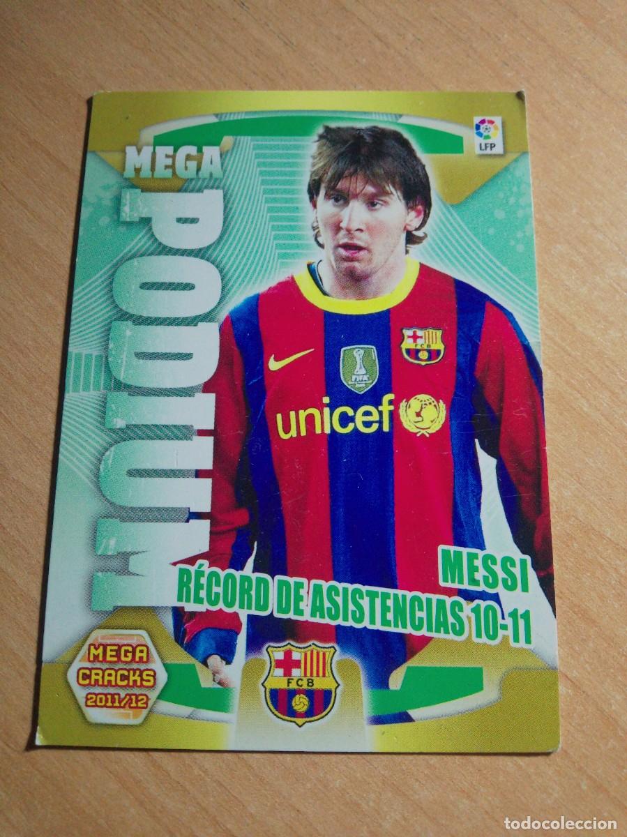 Cromos de f&uacute;tbol: 389 MESSI MEGA PODIUM BARCELONA MEGACRACKS 2011 2012 MGK 11 12 PANINI..