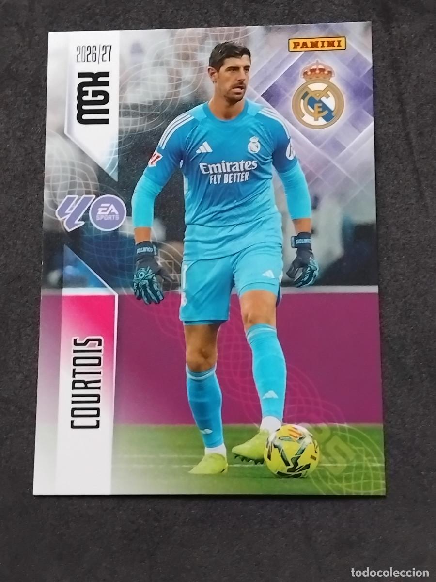 Cromos de f&uacute;tbol: COURTOIS 218 - REAL MADRID - LALIGA PANINI MGK MEGACRACKS 2026-27 2026 2027 Mega cracks