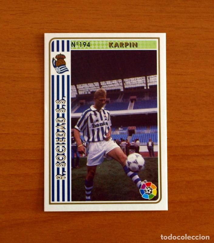 Cromos de f&uacute;tbol: Real Sociedad -N&ordm; 194 Karpin -Mundicromo Las Fichas de la Liga 1994-1995-94-95
