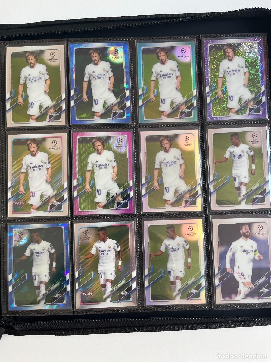Fu&szlig;ball-Sticker: REAL MADRID Lote 28 Cartas 2020-21 Topps Chrome UCL - Valverde /99, Sapphire, Modric, Vini