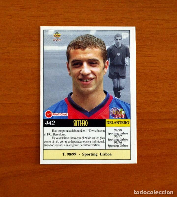 Cromos de Futebol: Barcelona - N&ordm; 442, Simao - &Uacute;ltima Hora - Las Fichas de la Liga Mundicromo 1999-2000, 99-00
