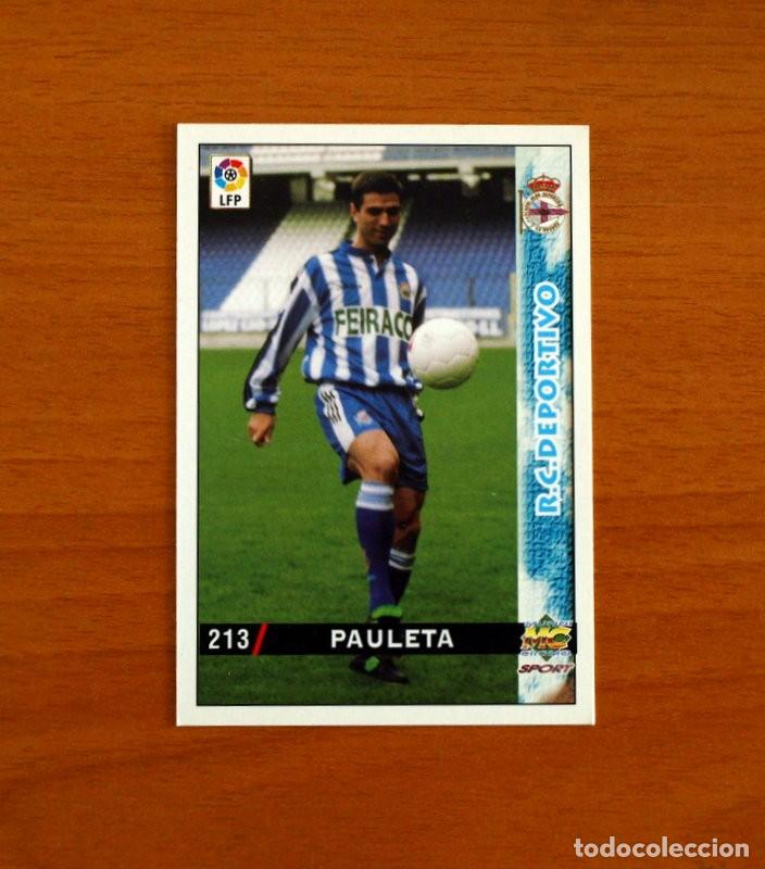Cromos de Futebol: Deportivo La Coru&ntilde;a - N&ordm; 213 Pauleta - Mundicromo Las Fichas de la Liga 1998-1999-98-99