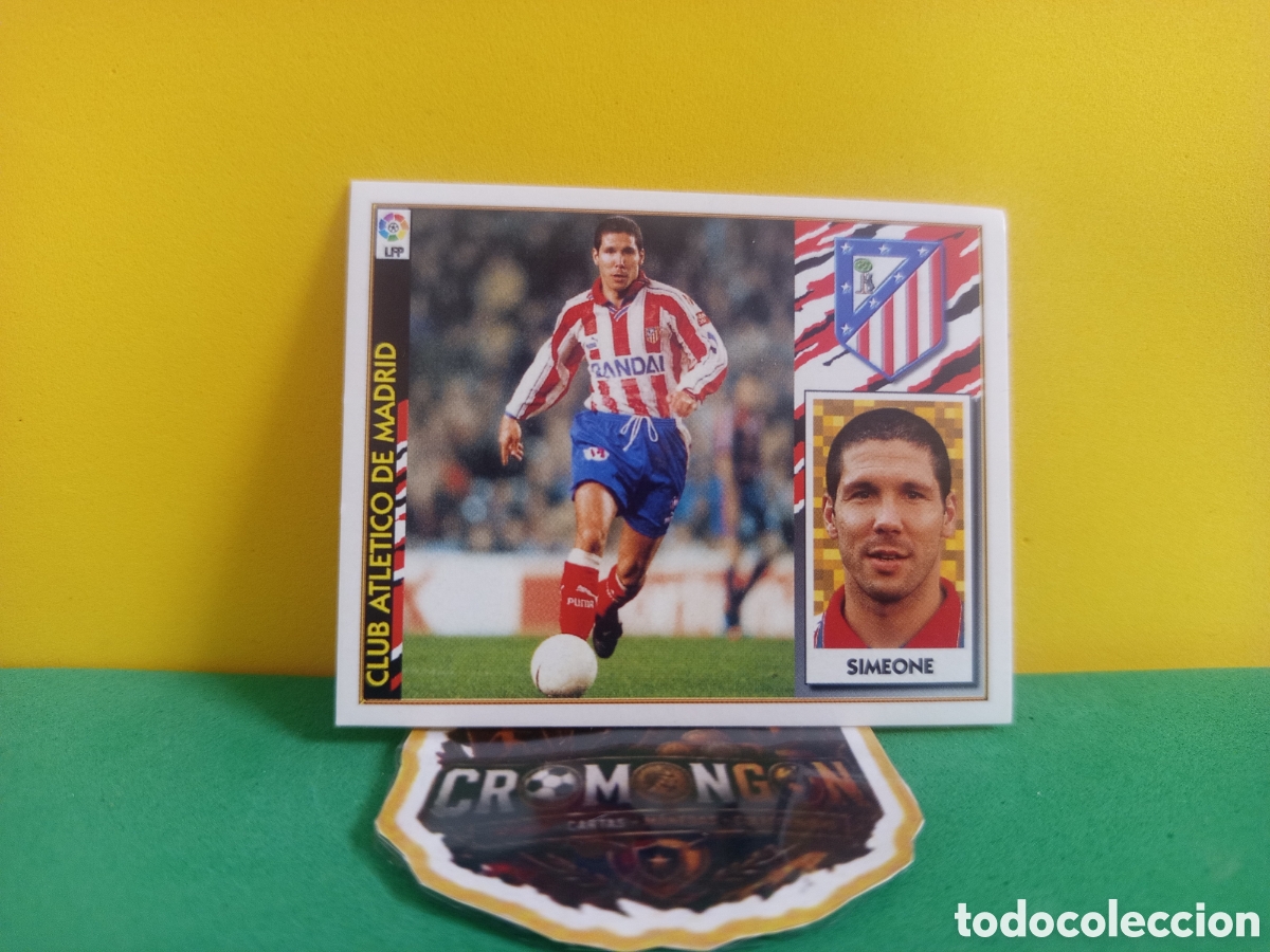 Cartes &agrave; collectionner de Football: ❇️ CROMO ⚽ SIMEONE ATL&Eacute;TICO DE MADRID BAJA LIGA ESTE 97 98 1997 1998 SIN PEGAR ❇️