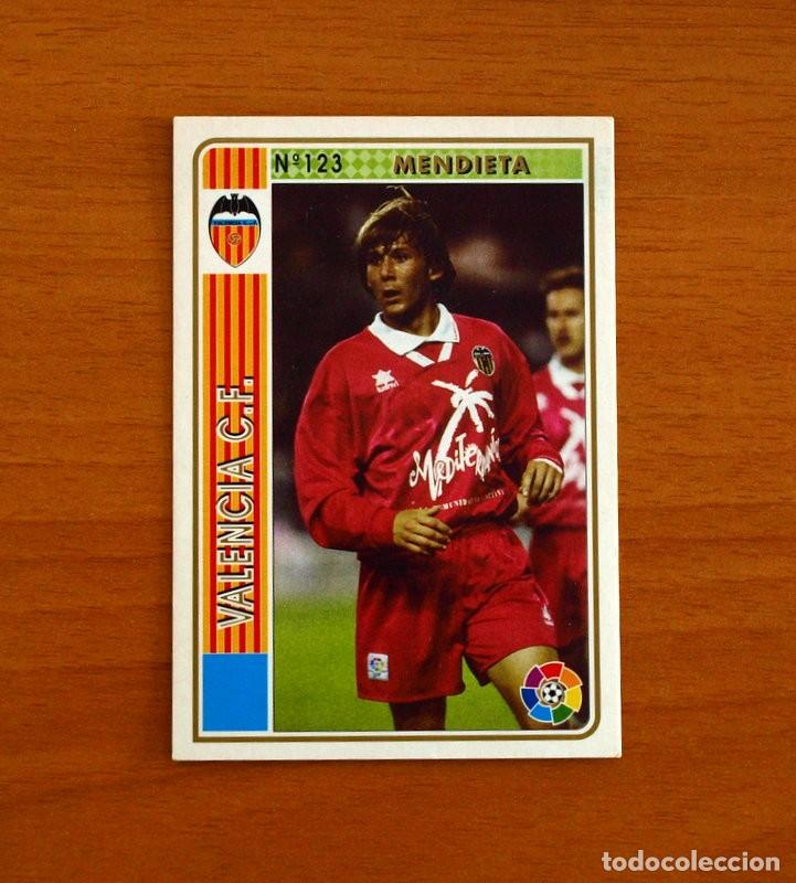 Cromos de f&uacute;tbol: Valencia -N&ordm; 123 Mendieta -Mundicromo Las Fichas de la Liga 1994-1995-94-95