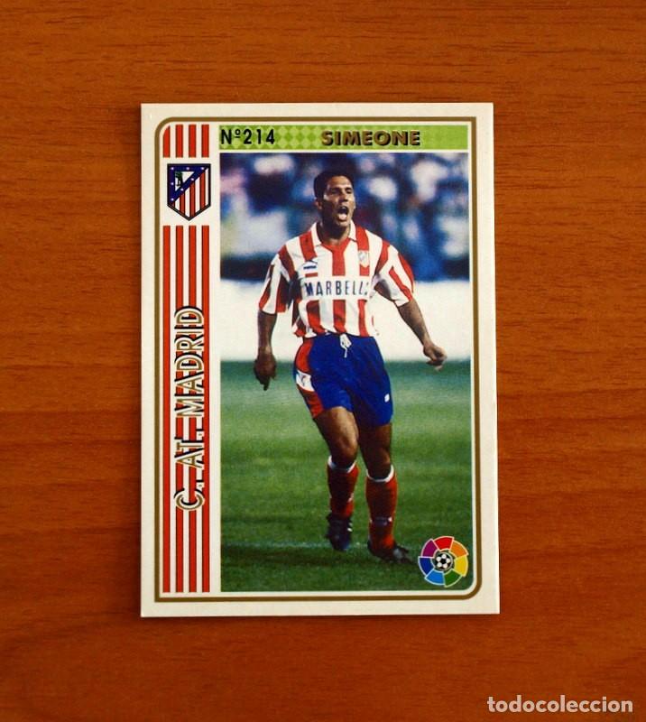Cromos de f&uacute;tbol: Atl&eacute;tico de Madrid -N&ordm; 214 Simeone -Mundicromo Las Fichas de la Liga 1994-1995-94-95