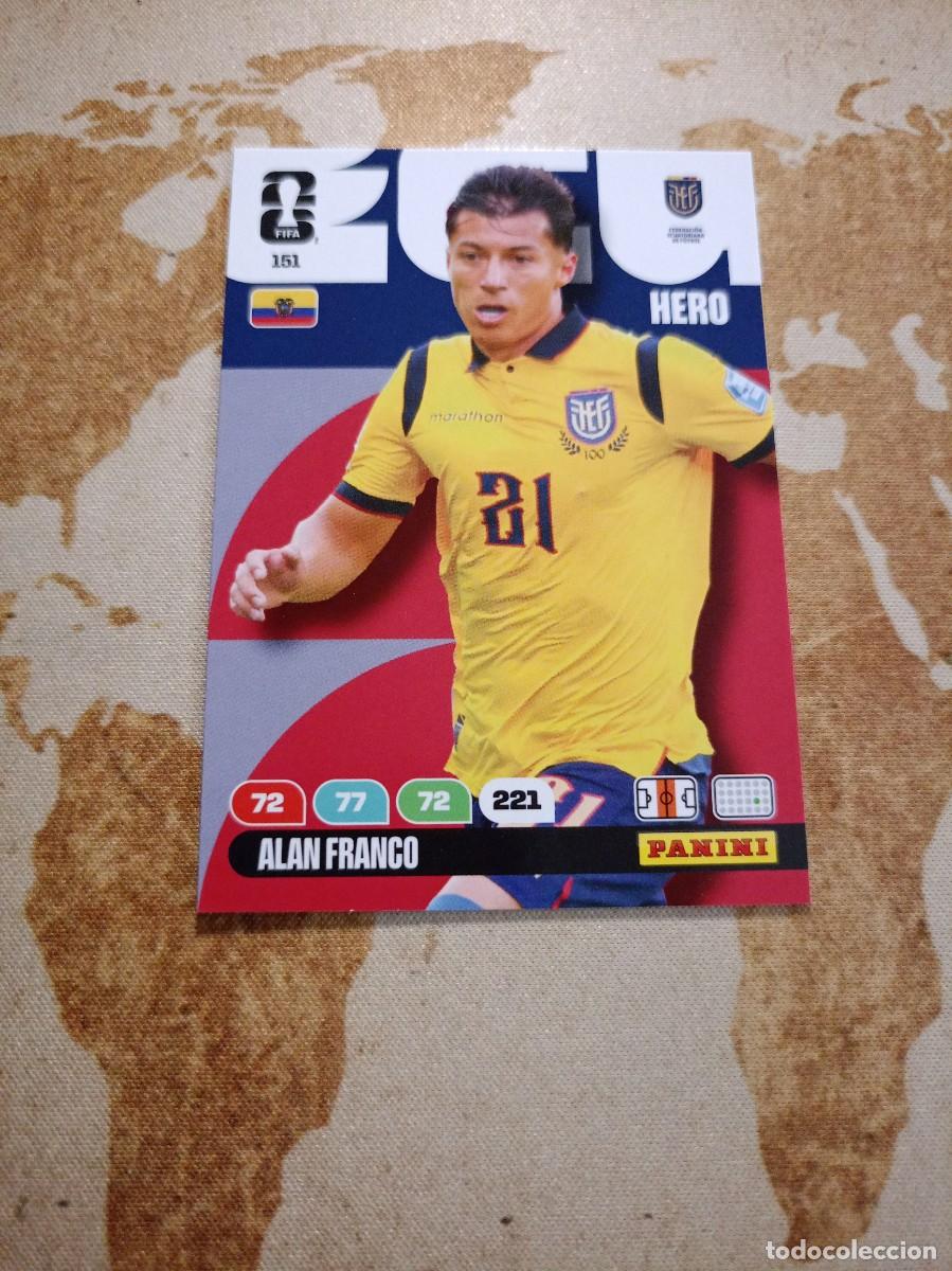 Cromos de f&uacute;tbol: Ecuador 151 AL&Aacute;N FRANCO Adrenalyn WORLD cup 2026