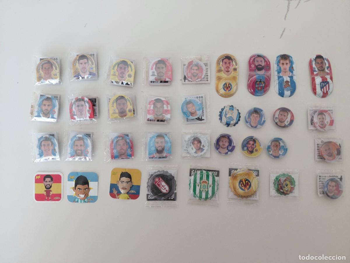 Cromos de f&uacute;tbol: 35 chapitas -- Grefusa -- f&uacute;tbol -- jumpei....
