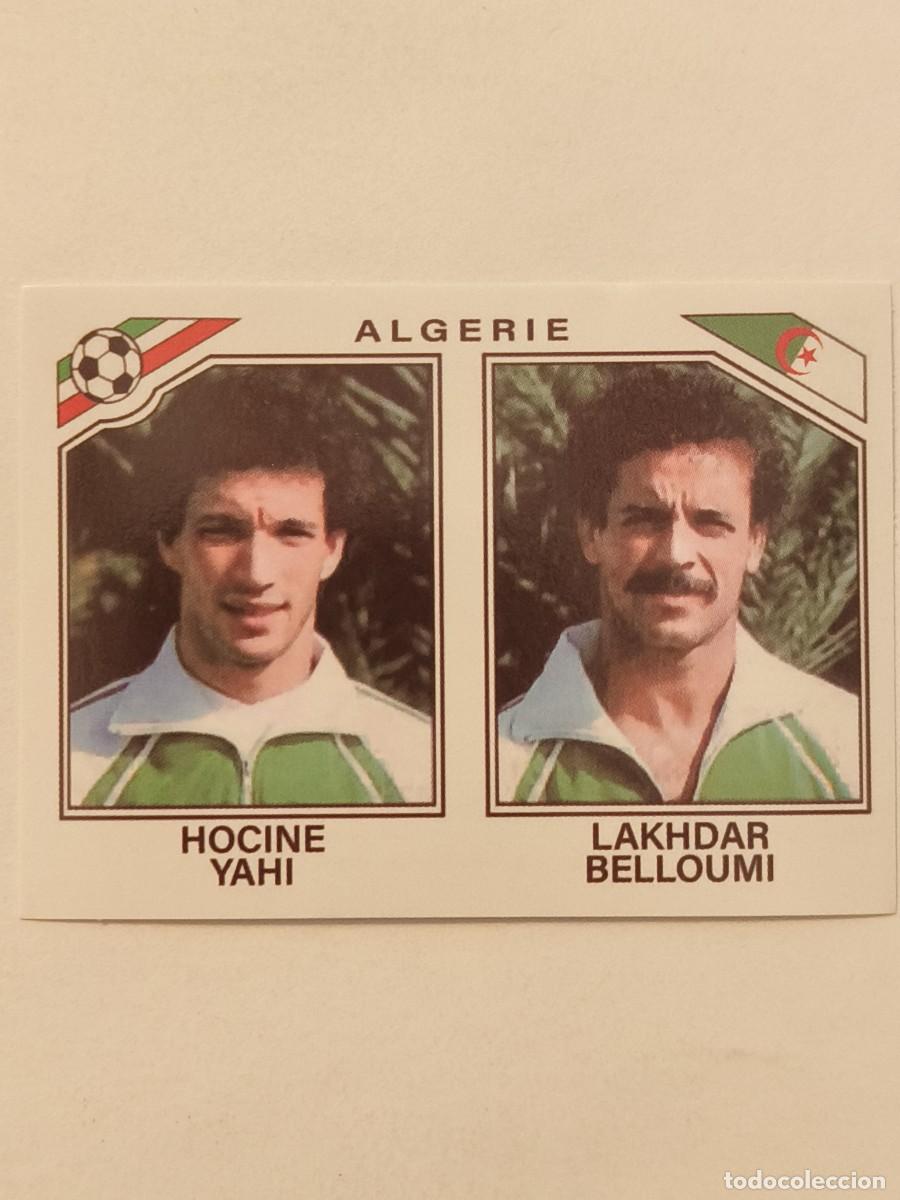Football Stickers: #234 HOCINE YAHI-LAKHDAR BELLOUMI (ARGELIA) MUNDIAL MEXICO 86 PANINI