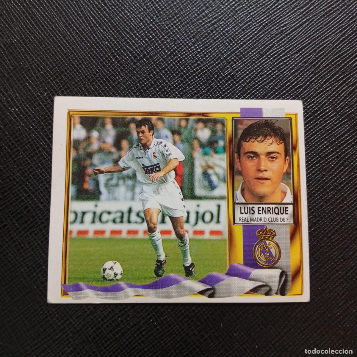 Cromos de f&uacute;tbol: LUIS ENRIQUE REAL MADRID ESTE 1995 1996 CROMO FUTBOL LIGA 95 96 - SIN PEGAR - A70 PG298 B