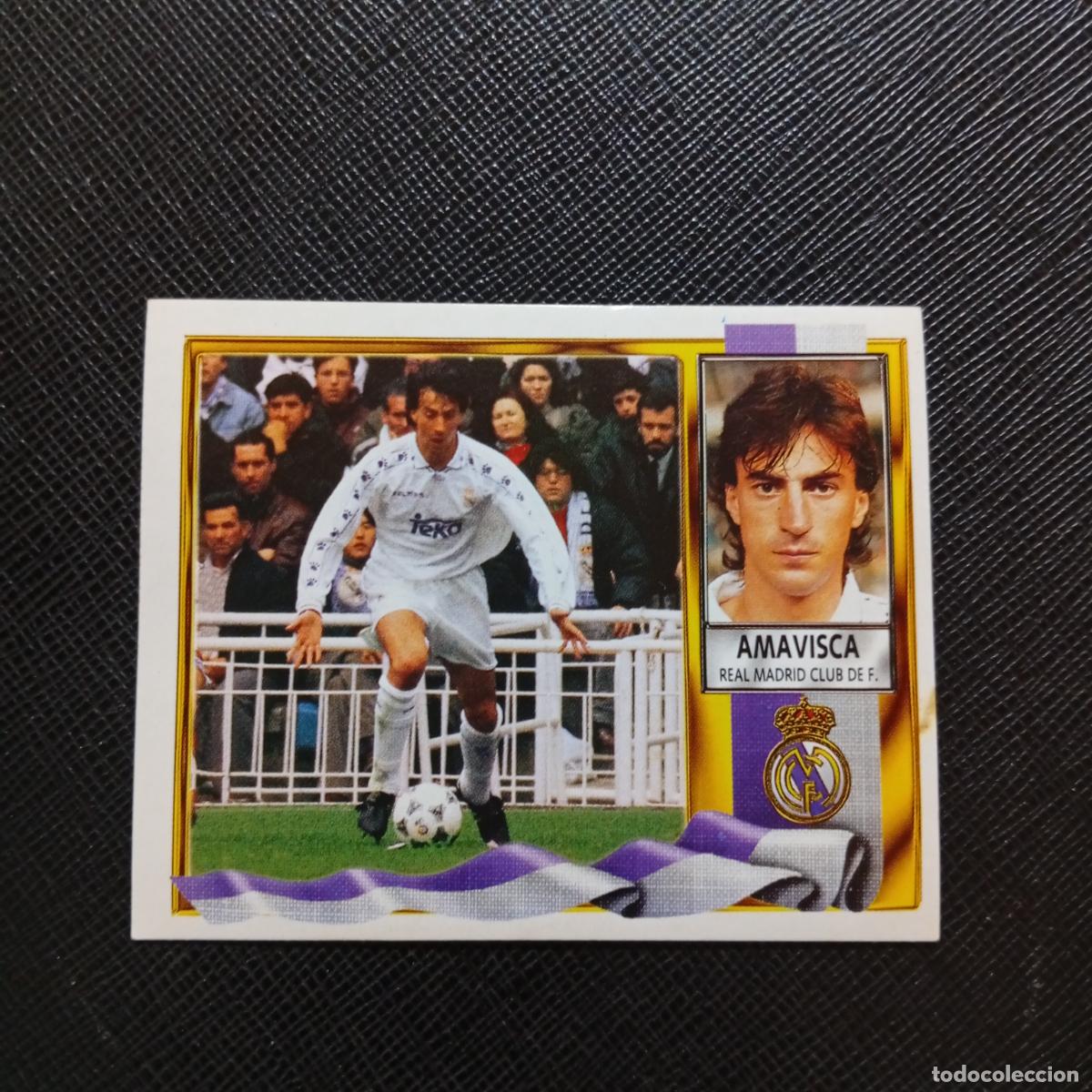 Cromos de f&uacute;tbol: AMAVISCA REAL MADRID ESTE 1995 1996 CROMO FUTBOL LIGA 95 96 - SIN PEGAR - A70 PG298