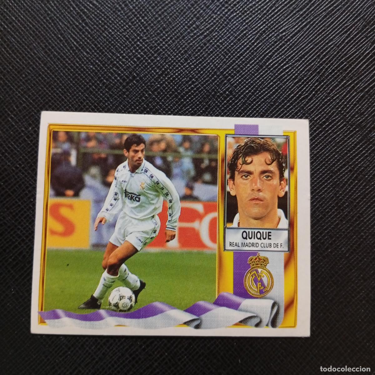 Cromos de f&uacute;tbol: QUIQUE REAL MADRID ESTE 1995 1996 CROMO FUTBOL LIGA 95 96 - SIN PEGAR - A70 PG298