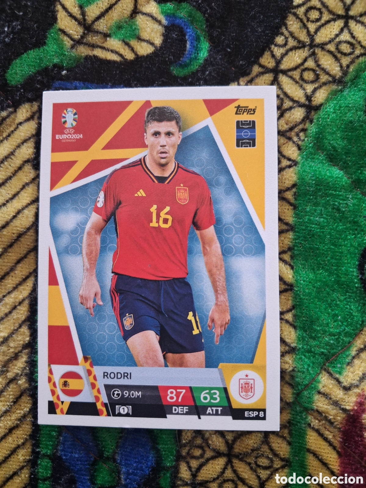 Cromos de f&uacute;tbol: MATCH ATTAX EURO 2024 CARDS/RODRI(ESPA&Ntilde;A)N&deg;ESP8