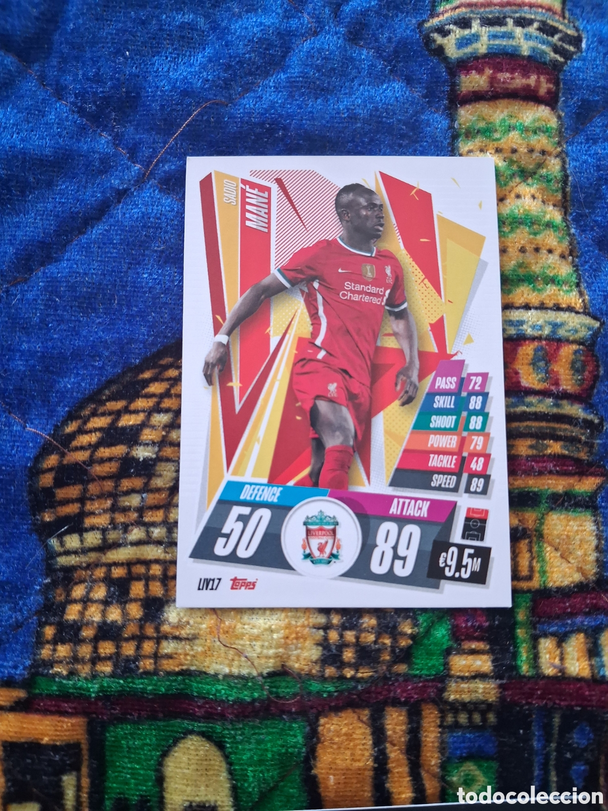 Cromos de f&uacute;tbol: LIV17 MANE LIVERPOOL FC CHAMPIONS LEAGUE 20 21 FICHAS ALBUM TOPPS MATCH ATTAX 2020 2021