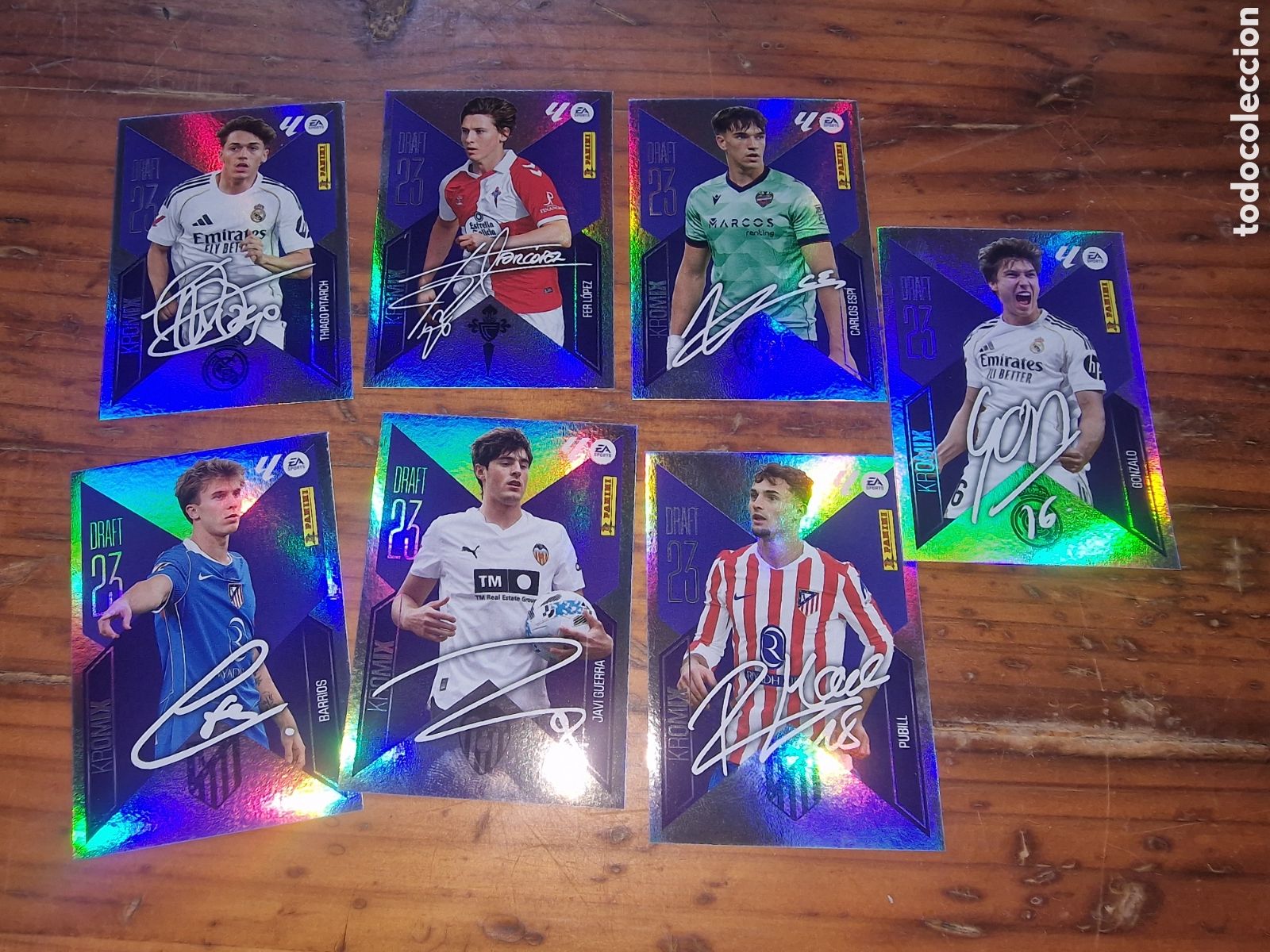 Cromos de f&uacute;tbol: Lote7,cromos f&uacute;tbol liga 2026-27, kromix draft 23,ver fotos
