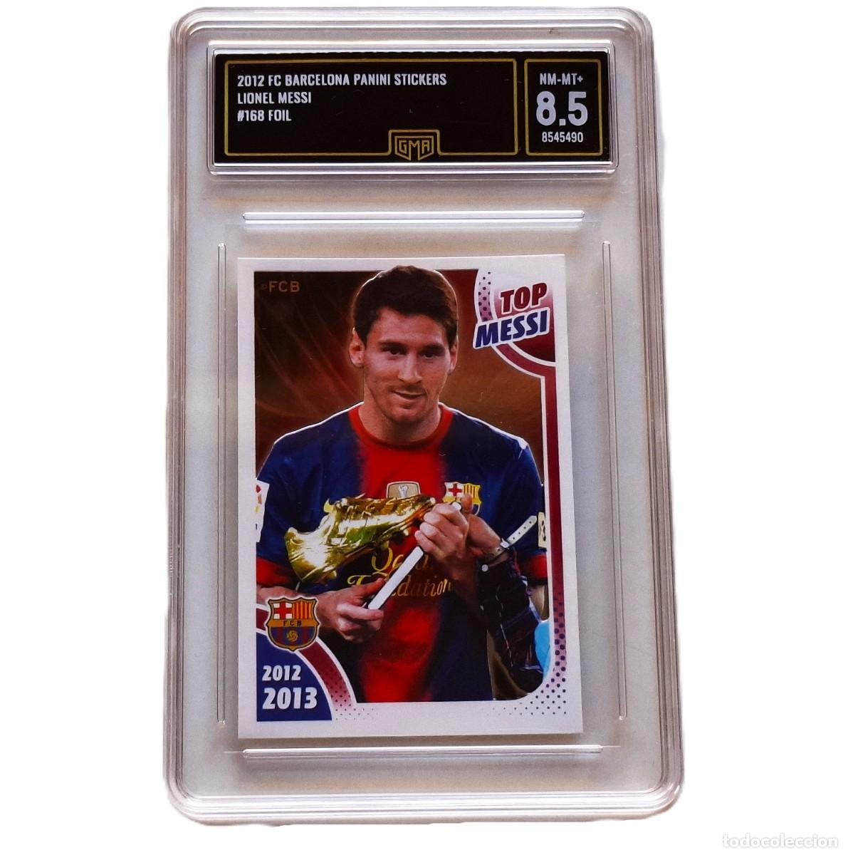 Football Stickers: LIONEL MESSI #168 2012 FC BARCELONA TARJETA-CROMO PANINI GMA 8.5
