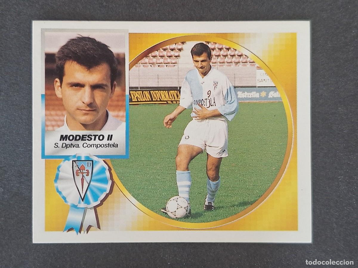 Cromos de f&uacute;tbol: L5 MODESTO II S. D. COMPOSTELA LIGA ESTE 1994 1995 94 95 NUNCA PEGADO SIN PEGAR