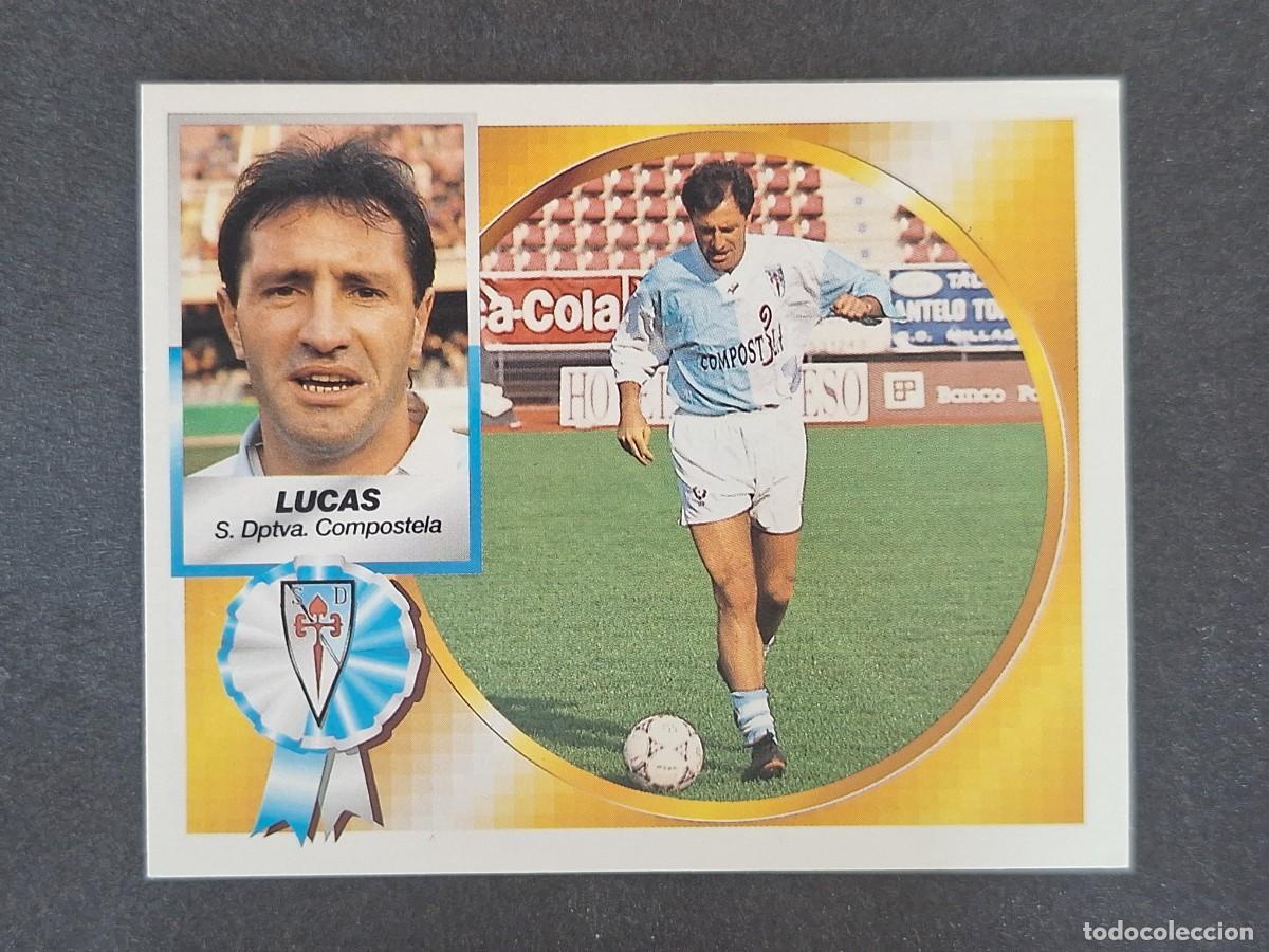 Cromos de f&uacute;tbol: L5 LUCAS S. D. COMPOSTELA LIGA ESTE 1994 1995 94 95 NUNCA PEGADO SIN PEGAR