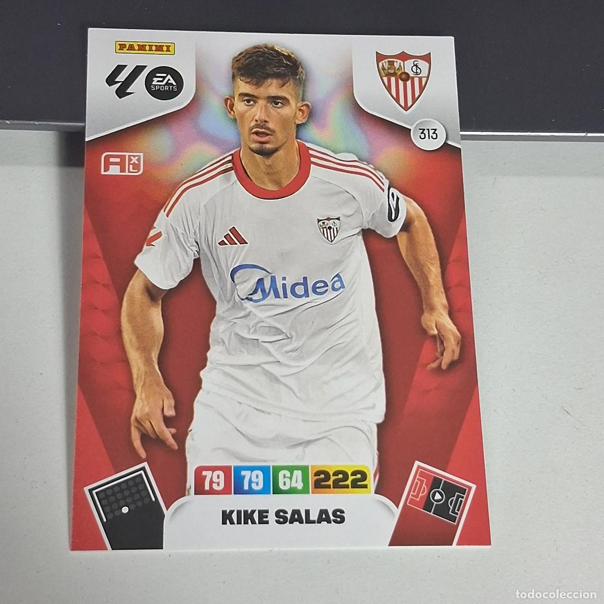 Cromos de f&uacute;tbol: D8 313 KIKE SALAS SEVILLA PANINI LIGA ADRENALYN XL 2025 2026 25 26