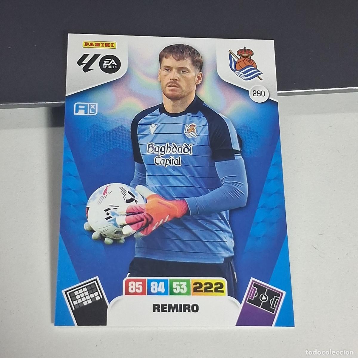 Cromos de f&uacute;tbol: D8 290 REMIRO REAL SOCIEDAD PANINI LIGA ADRENALYN XL 2025 2026 25 26