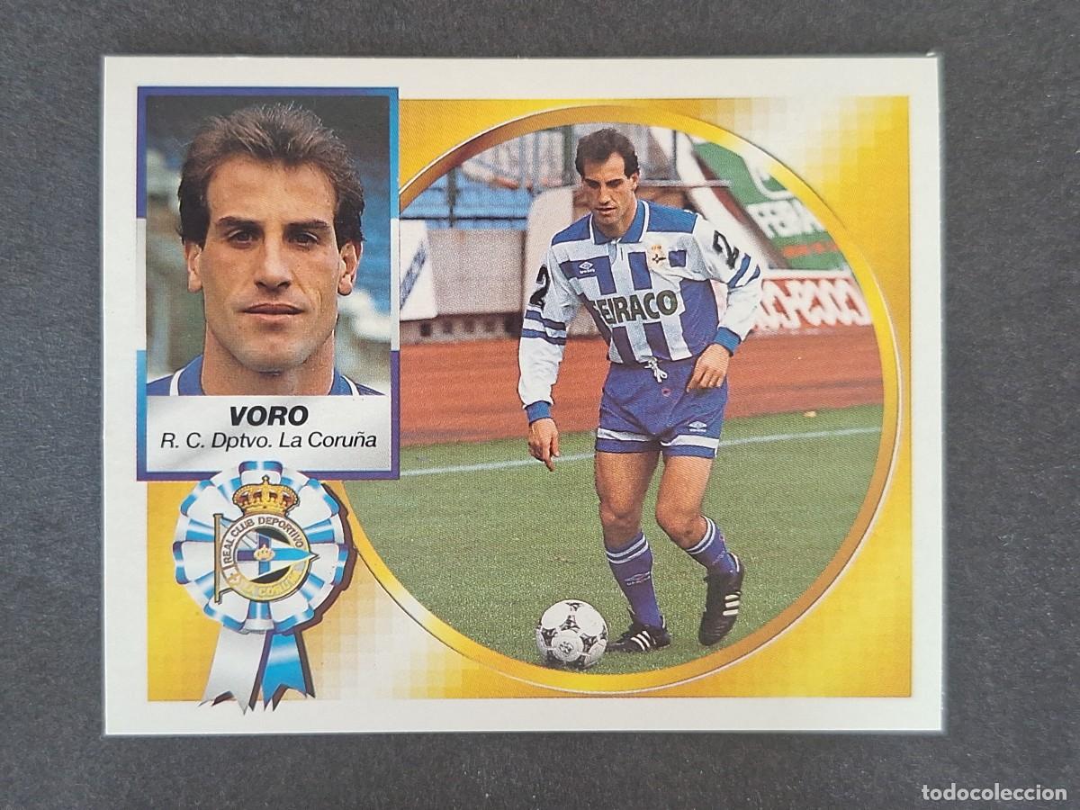 Cromos de f&uacute;tbol: L5 VORO DEPORTIVO DE LA CORU&Ntilde;A LIGA ESTE 1994 1995 94 95 NUNCA PEGADO SIN PEGAR