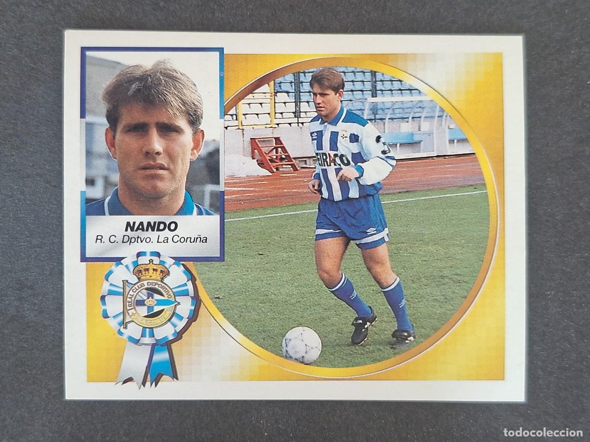 Cromos de f&uacute;tbol: L5 NANDO DEPORTIVO DE LA CORU&Ntilde;A LIGA ESTE 1994 1995 94 95 NUNCA PEGADO SIN PEGAR