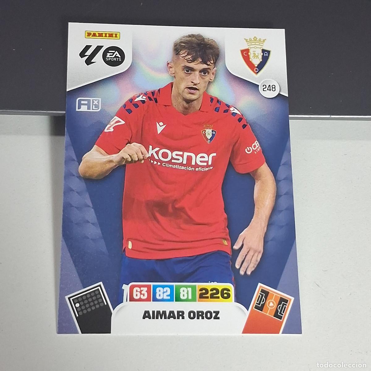 Cromos de f&uacute;tbol: D8 248 AIMAR OROZ DEL OSASUNA PANINI LIGA ADRENALYN XL 2025 2026 25 26