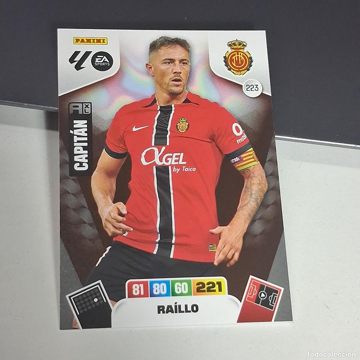 Cromos de f&uacute;tbol: D8 223 RAILLO DEL MALLORCA PANINI LIGA ADRENALYN XL 2025 2026 25 26