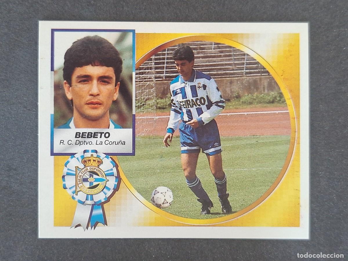 Cromos de f&uacute;tbol: L5 BEBETO DEPORTIVO DE LA CORU&Ntilde;A LIGA ESTE 1994 1995 94 95 NUNCA PEGADO SIN PEGAR
