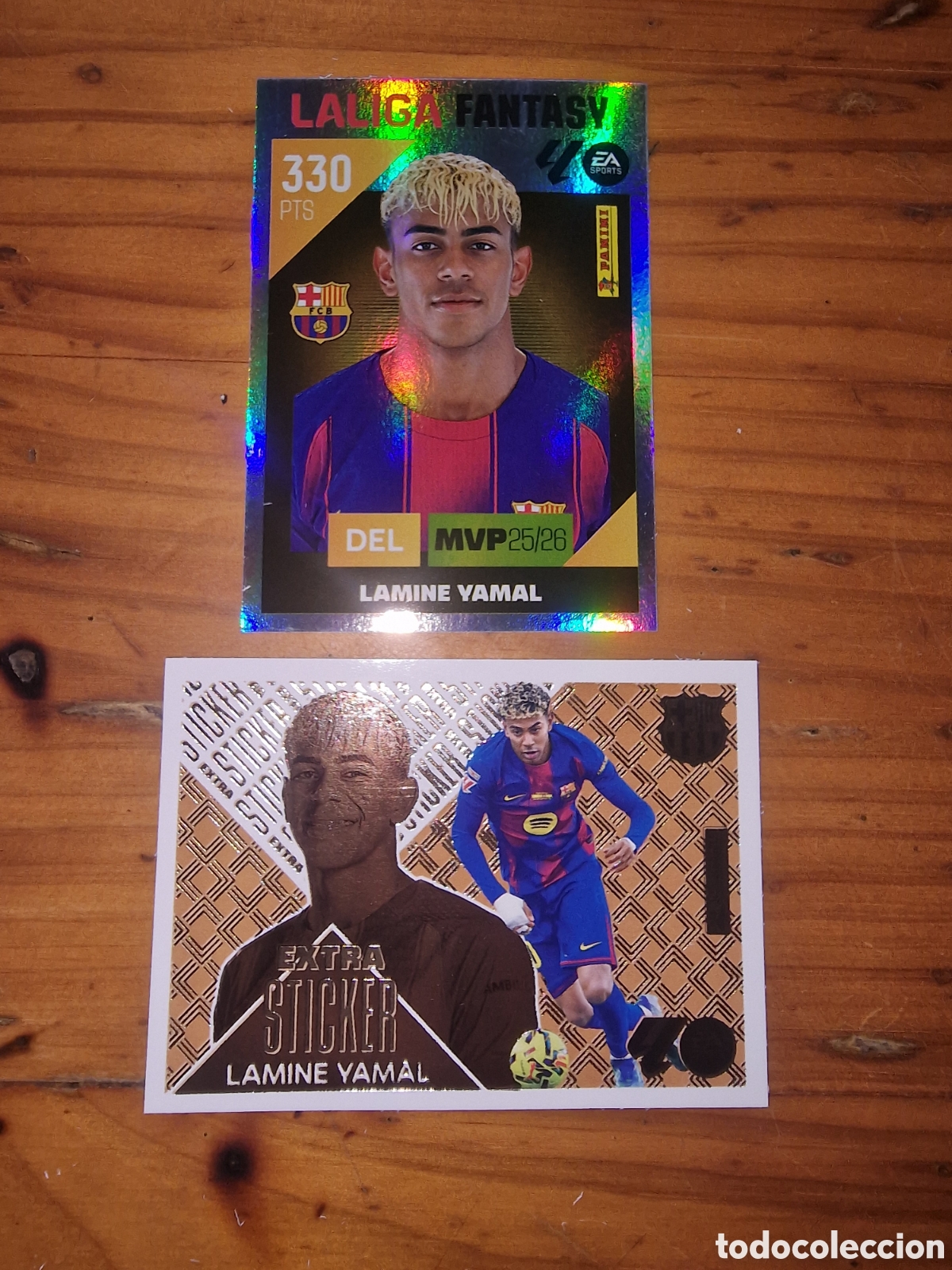 Cromos de f&uacute;tbol: Cromos f&uacute;tbol liga 2026-27, extra sticker y fantasi lamine yamal